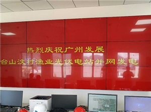 Guangzhou develops the splicing screen project of Taishan photovoltaic power station